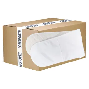 FULL CARTON - 25 x DOUBLE Oven Gloves - 18.5cm x 83cm - White