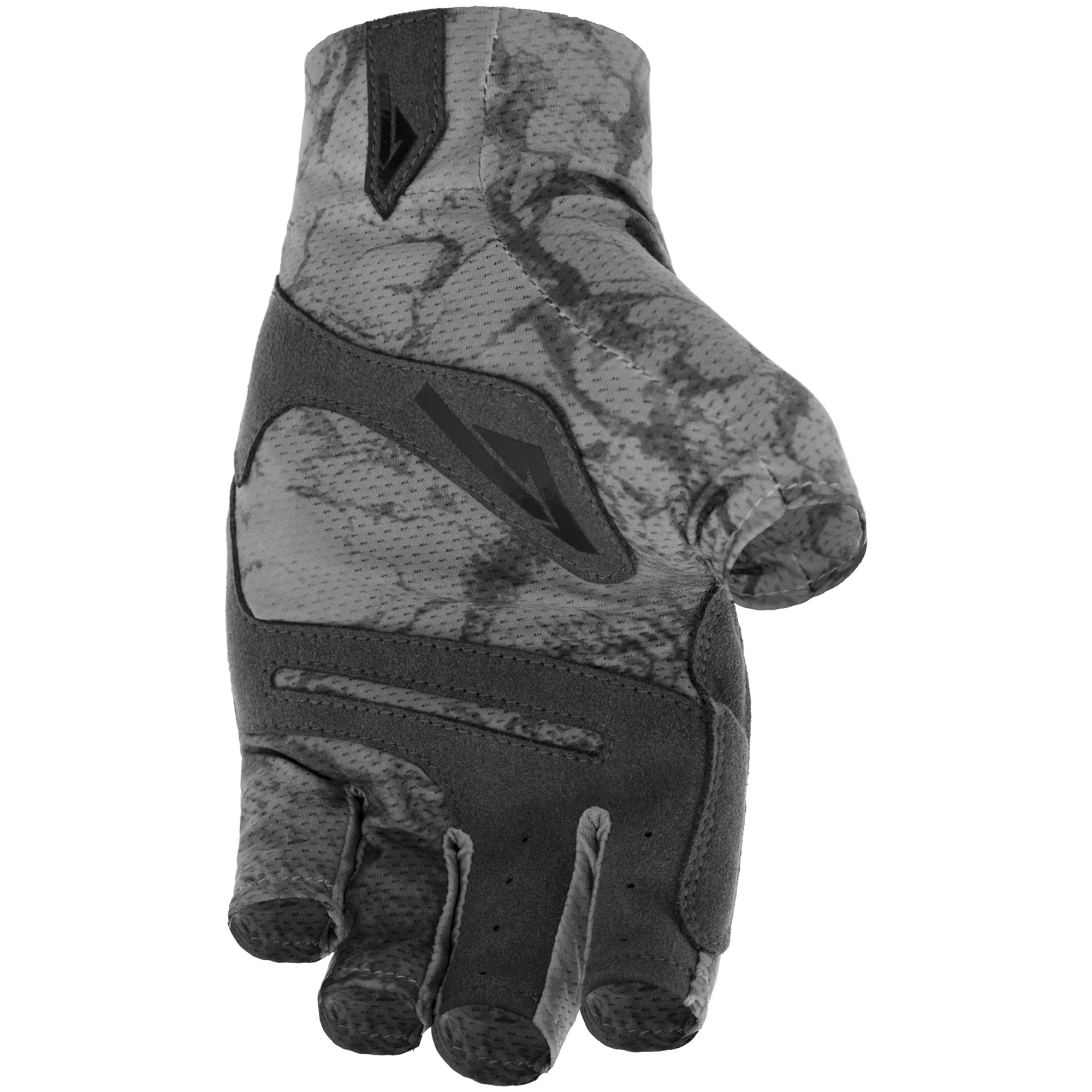 FXR Pro FishTournament UPF Half Finger Gloves Grey Ripple