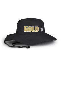 GAINESVILLE GOLD EMBROIDERED BOONIE HAT WHITE