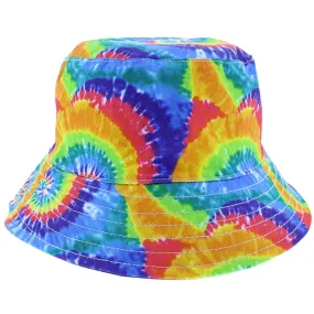 Gay Pride Rainbow Tie Dye Bucket Hat (Style 1)