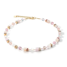 GeoCUBE® Iconic Precious necklace light rose