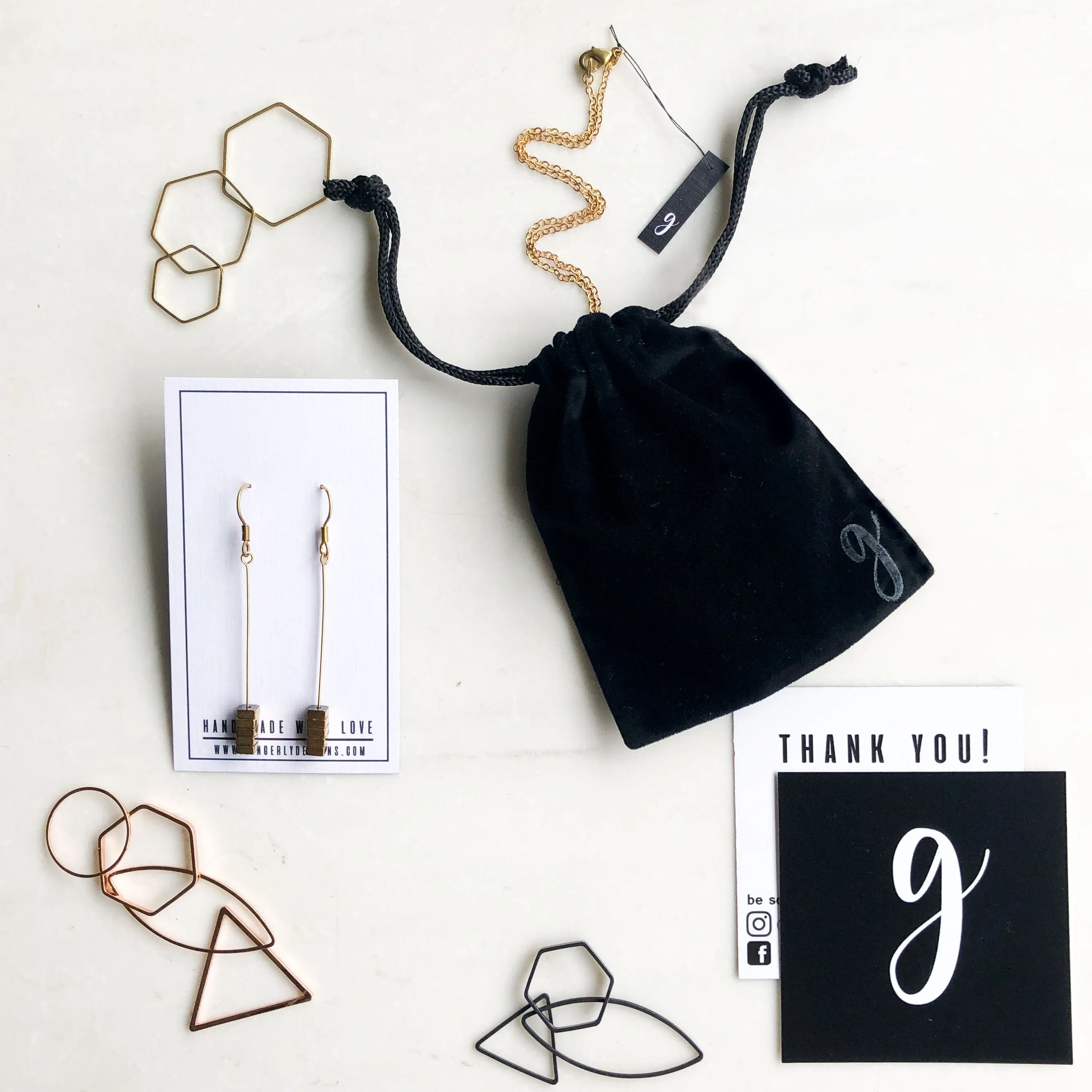 Gold Teardrop Locket