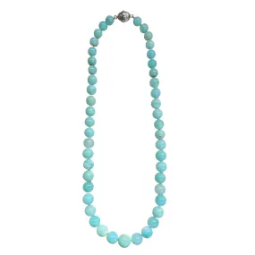 Graduated Blue Opal Necklace