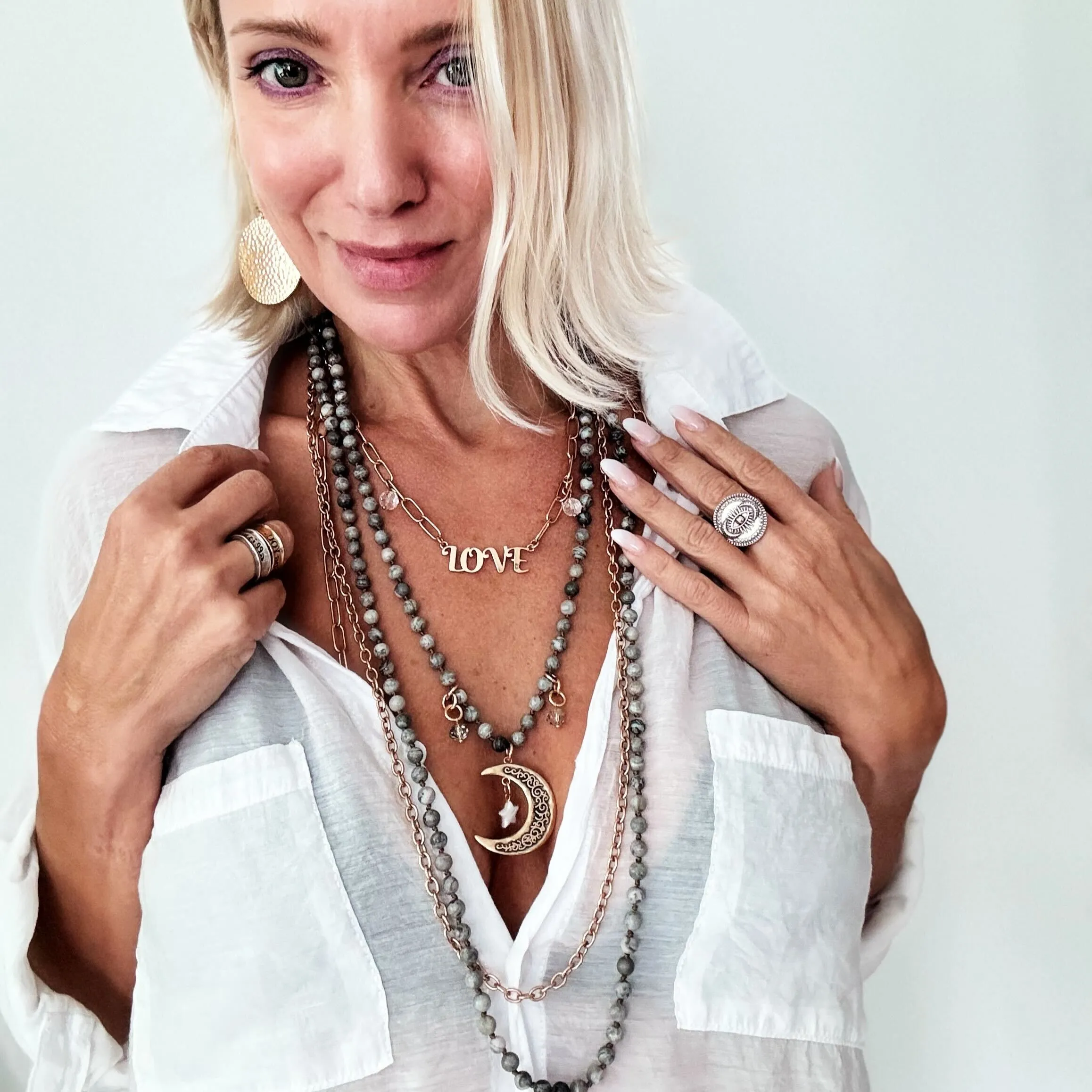 GRATEFUL | CRESCENT MOON | Long Chain Fusion