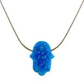 Hamsa Jewelry in Blue Opal
