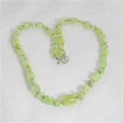 Handmade Sun Jade Designer Cut Gemstone Bead Necklace