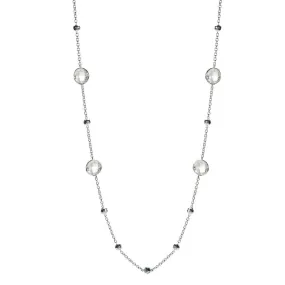 IPPOLITA Rock Candy® Sterling Silver Lollipop Mini Station Necklace in Clear Quartz