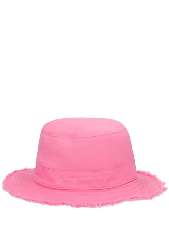 Jacquemus   Logo cotton bucket hat 