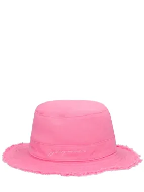 Jacquemus   Logo cotton bucket hat 