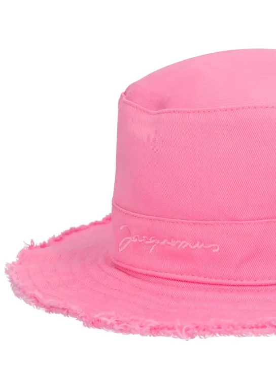 Jacquemus   Logo cotton bucket hat 