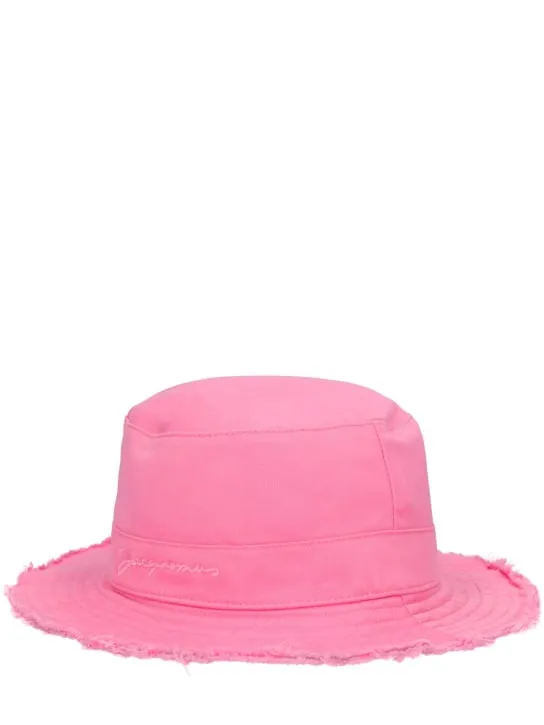 Jacquemus   Logo cotton bucket hat 