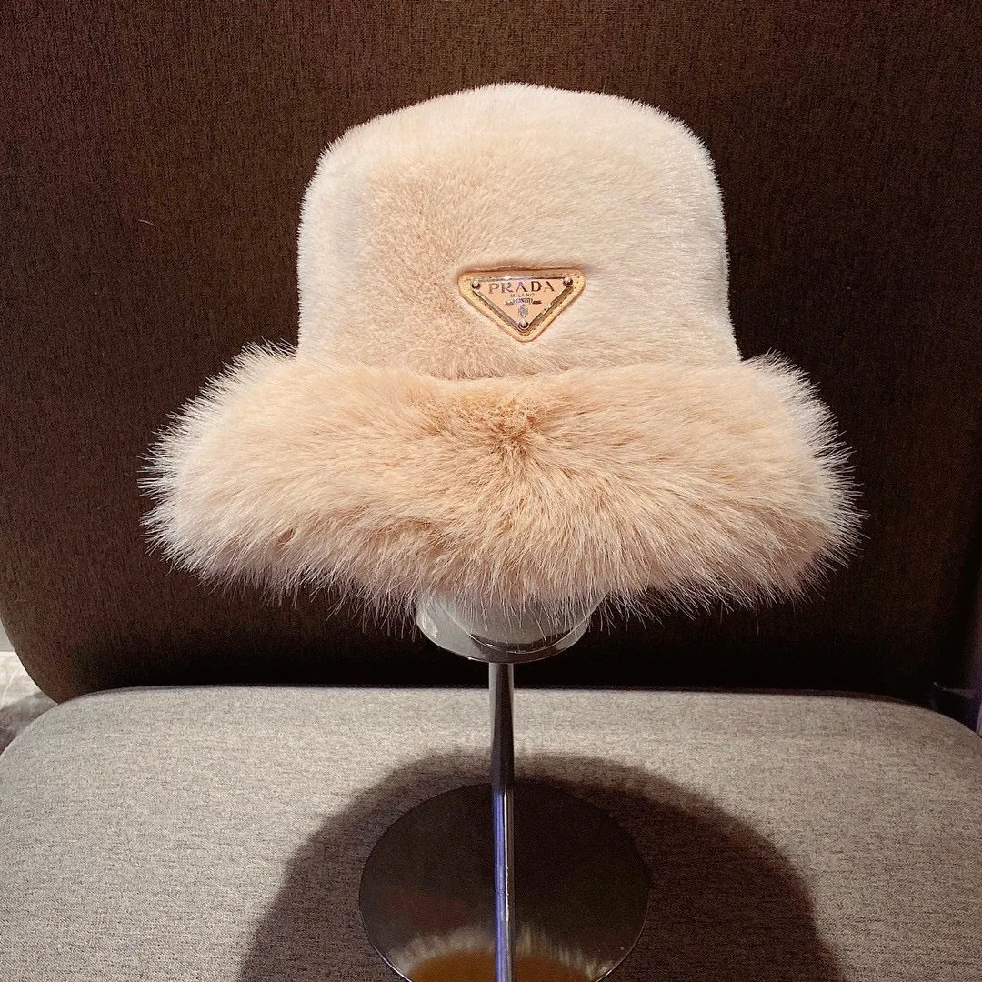 JW655 Prada Shearling Bucket Hat
