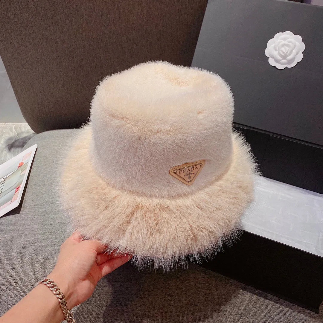 JW655 Prada Shearling Bucket Hat