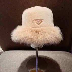 JW655 Prada Shearling Bucket Hat