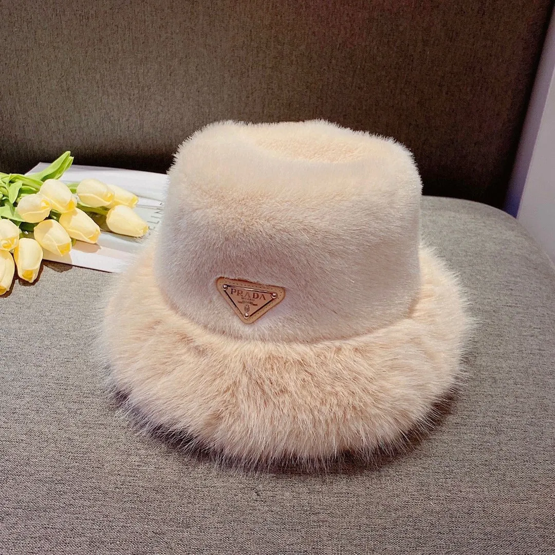 JW655 Prada Shearling Bucket Hat