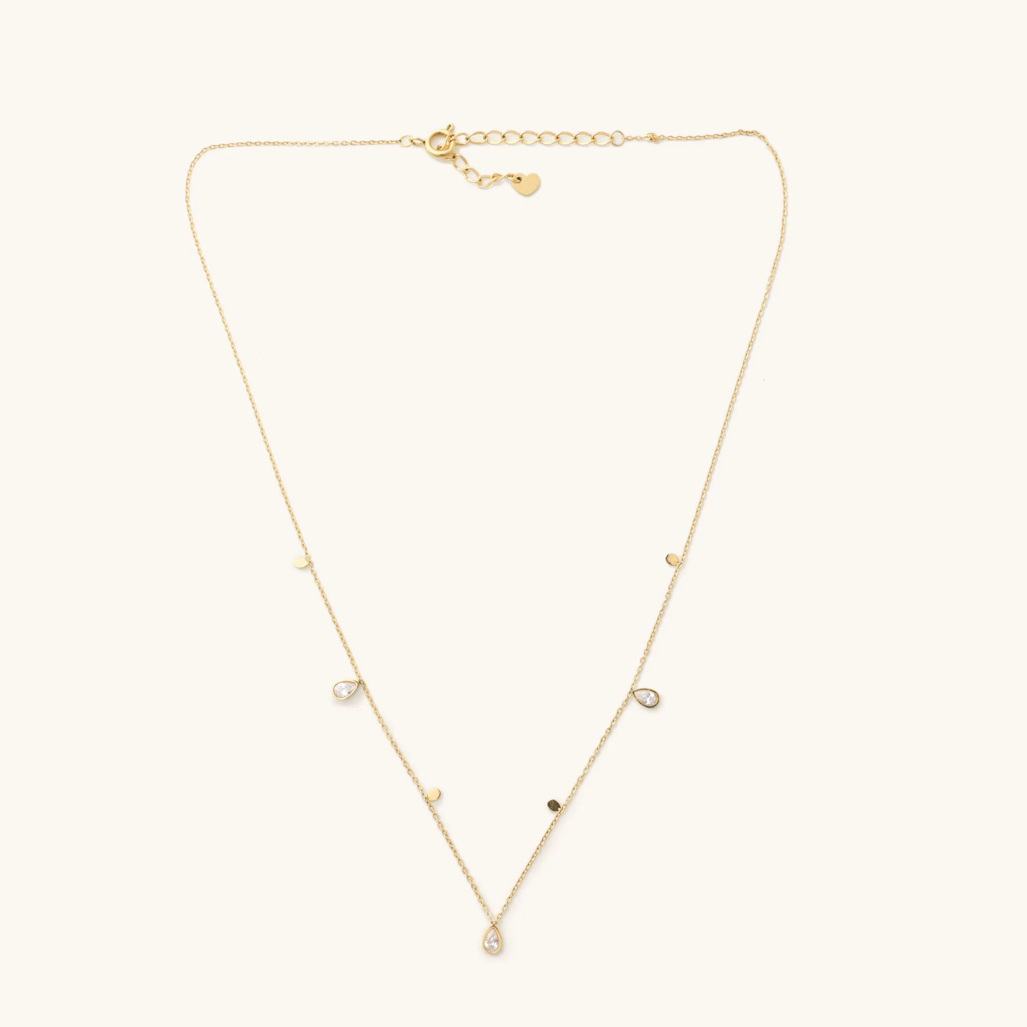 Kate Crystal Tear Drop Necklace