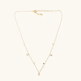 Kate Crystal Tear Drop Necklace
