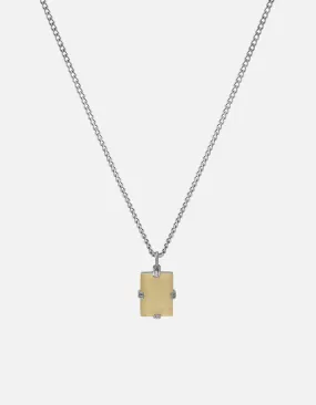 Lennox Quartz Necklace, Sterling Silver
