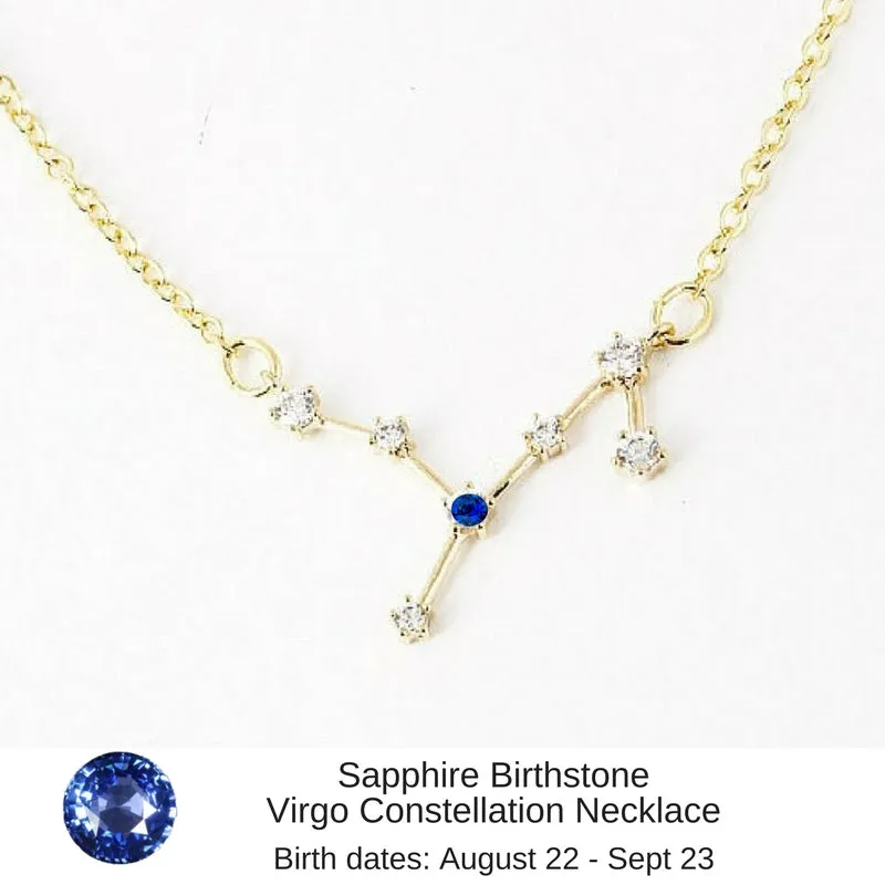 Leo Constellation Zodiac Necklace with Peridot Birthstone - "Star Candy"