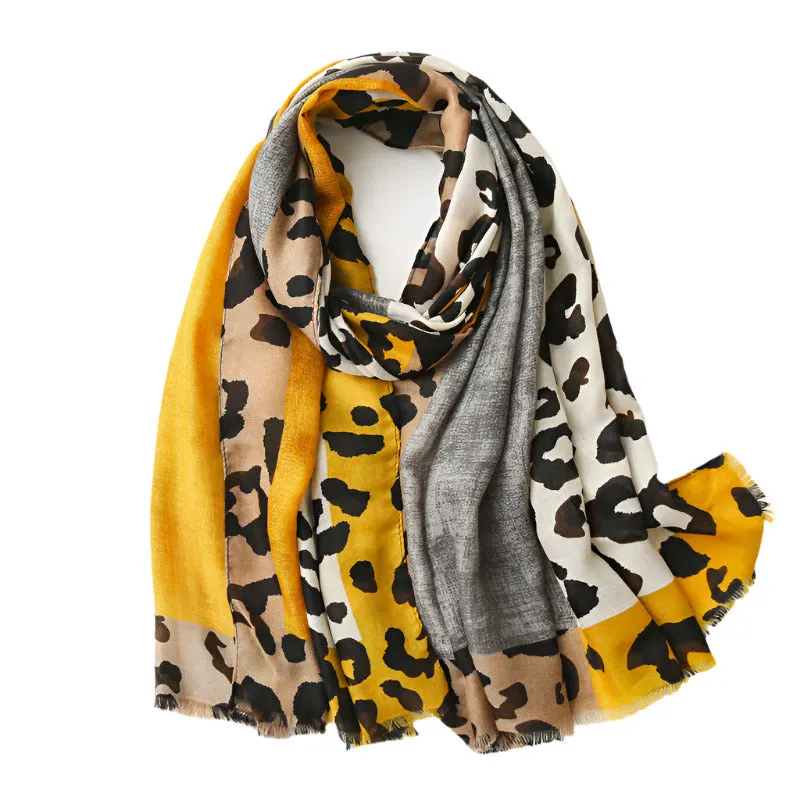 Leopard Pashmina Scarf