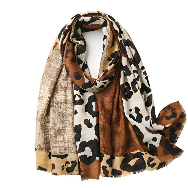 Leopard Pashmina Scarf