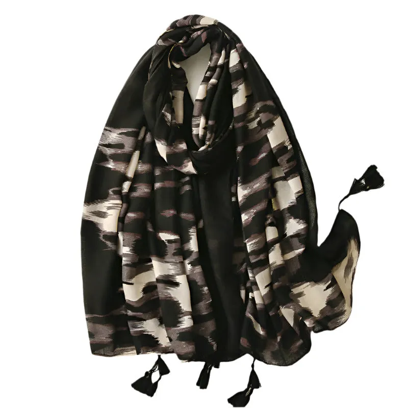 Leopard Pashmina Scarf