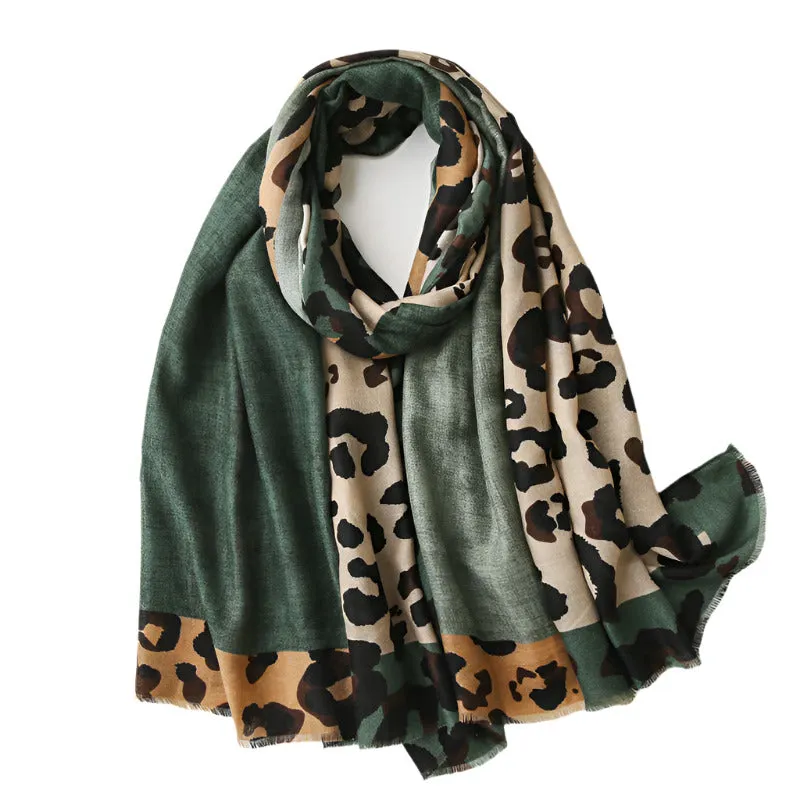Leopard Pashmina Scarf