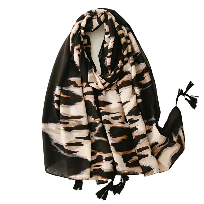Leopard Pashmina Scarf