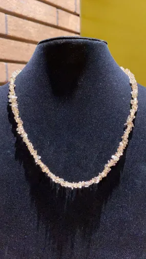 Light Smoky Quartz Crystal Necklace