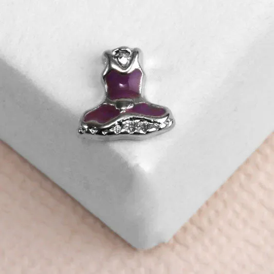 Little Purple Dress Locket Charm