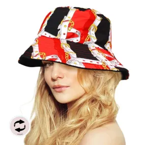 Madeline Love - Reversible Chain Patterned Bucket Hat