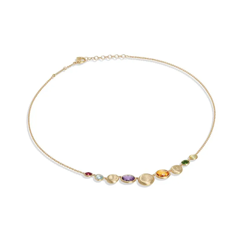 Marco Bicego 18k Yellow Gold "Jaipur Color" Mixed Gemstone Necklace