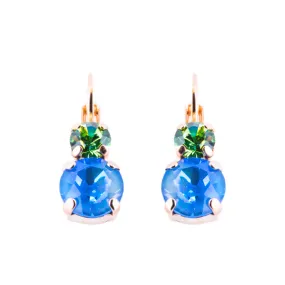 Medium Double Stone Leverback Earrings in "Rainbow Sherbet" *Custom*