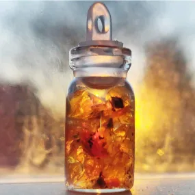 Mexican Fire Opal Vial Pendants