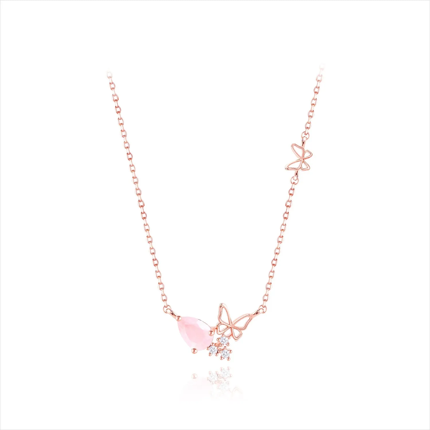 MUSE Necklace (rose quartz)