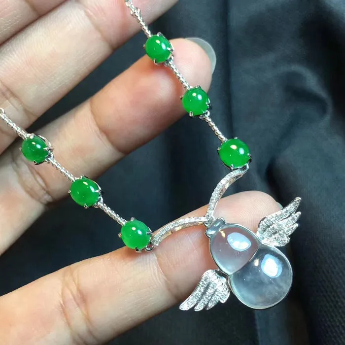 Natural Jade Necklace Jadeite Necklace NNE038