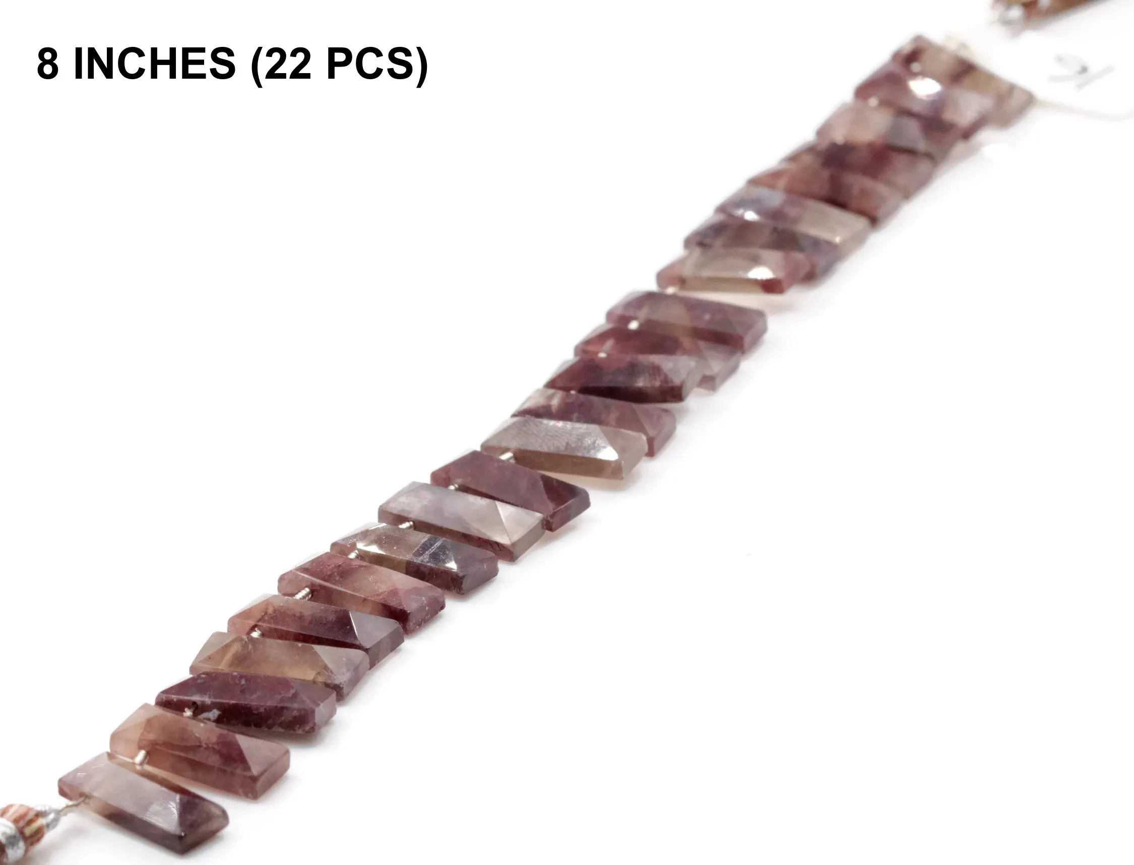Natural Phantom Quartz Phantom Quartz rose cut Phantom Quartz cab DIY Jewelry Supply phantom quartz 4-8 Inch Strand, 18x7mm SKU: 108544