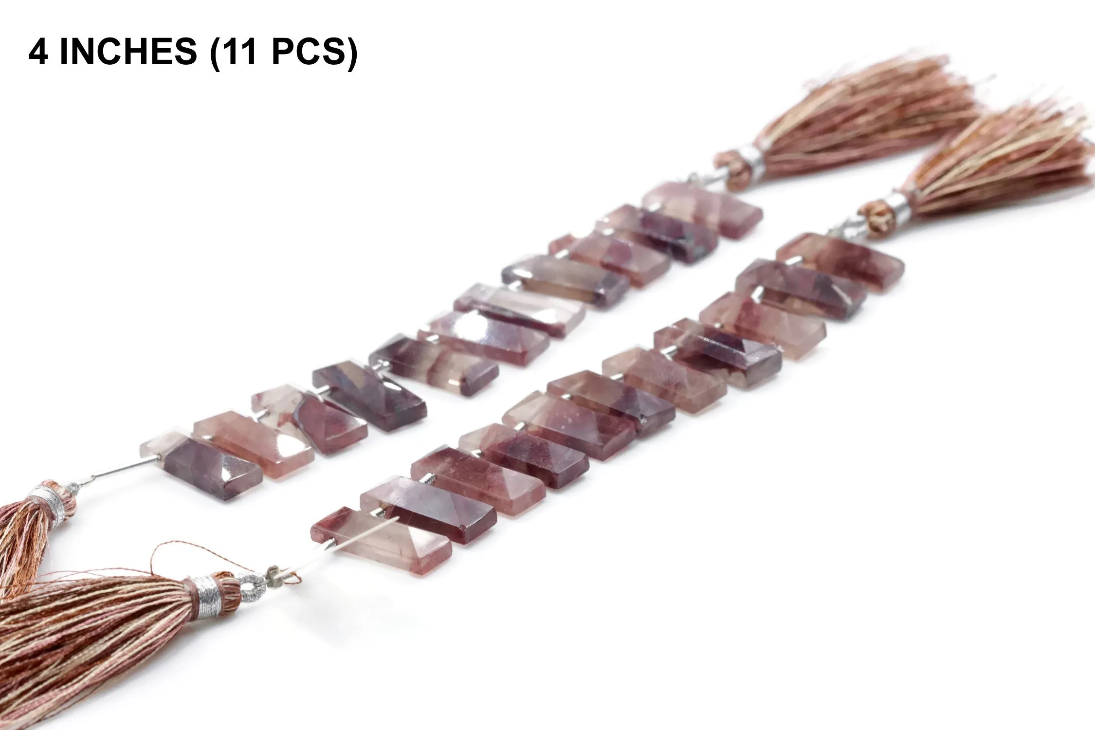 Natural Phantom Quartz Phantom Quartz rose cut Phantom Quartz cab DIY Jewelry Supply phantom quartz 4-8 Inch Strand, 18x7mm SKU: 108544