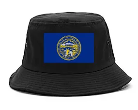Nebraska State Flag NE Chesst Mens Bucket Hat