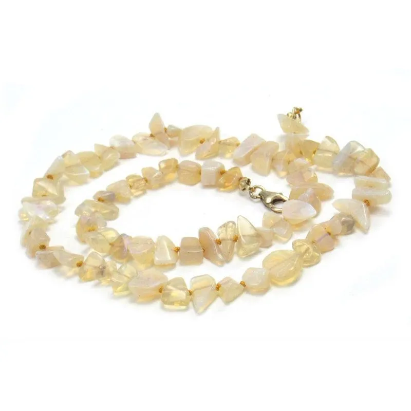 Opal Necklace with Gold Filled Trigger Clasp