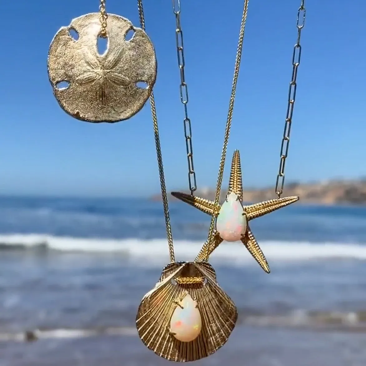 Opal Starfish Necklace