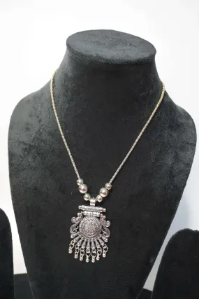 Oxidized Pendant Necklace