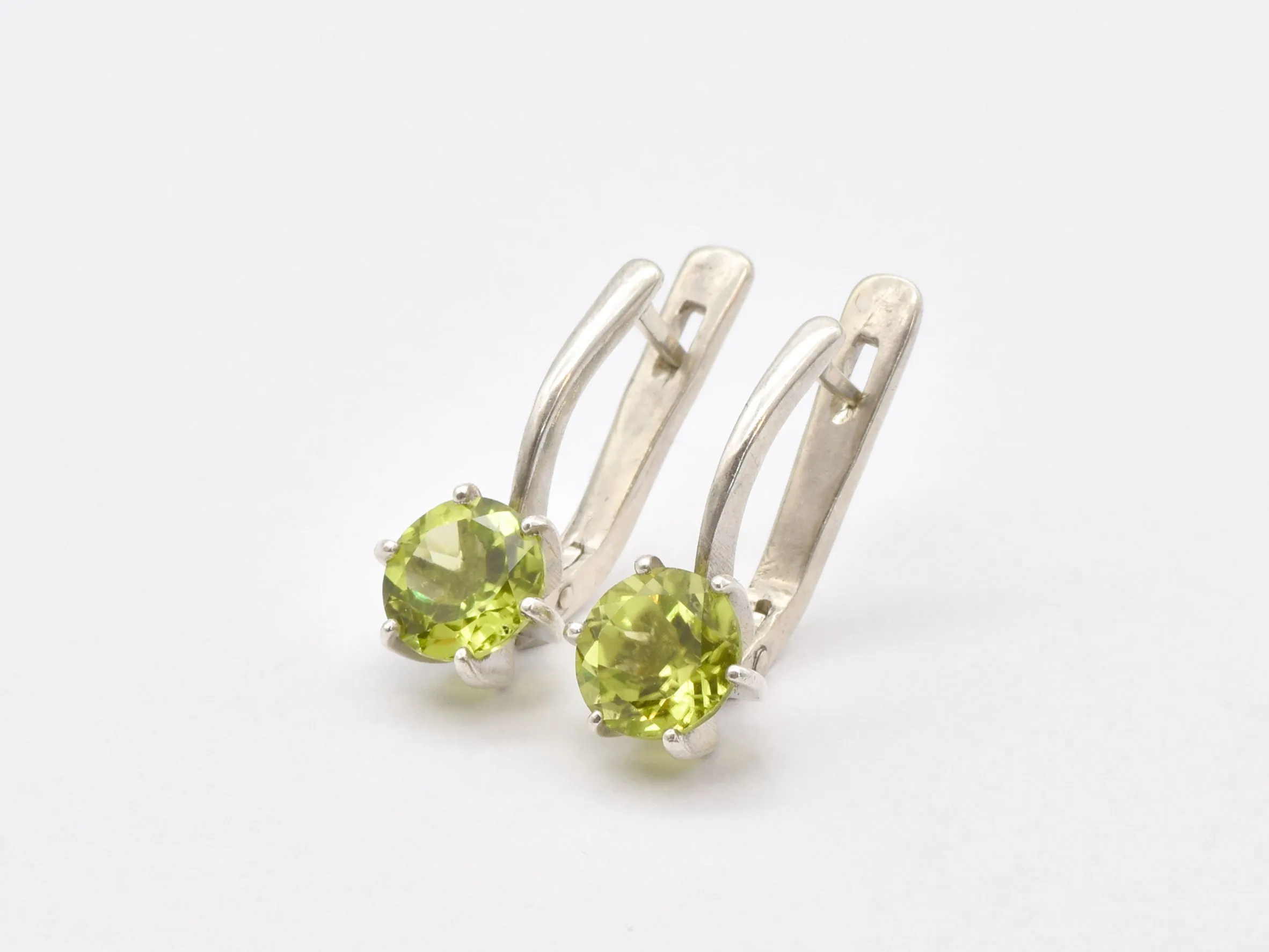 Peridot Earrings - Natural Peridot Earrings - Green Drop Earrings