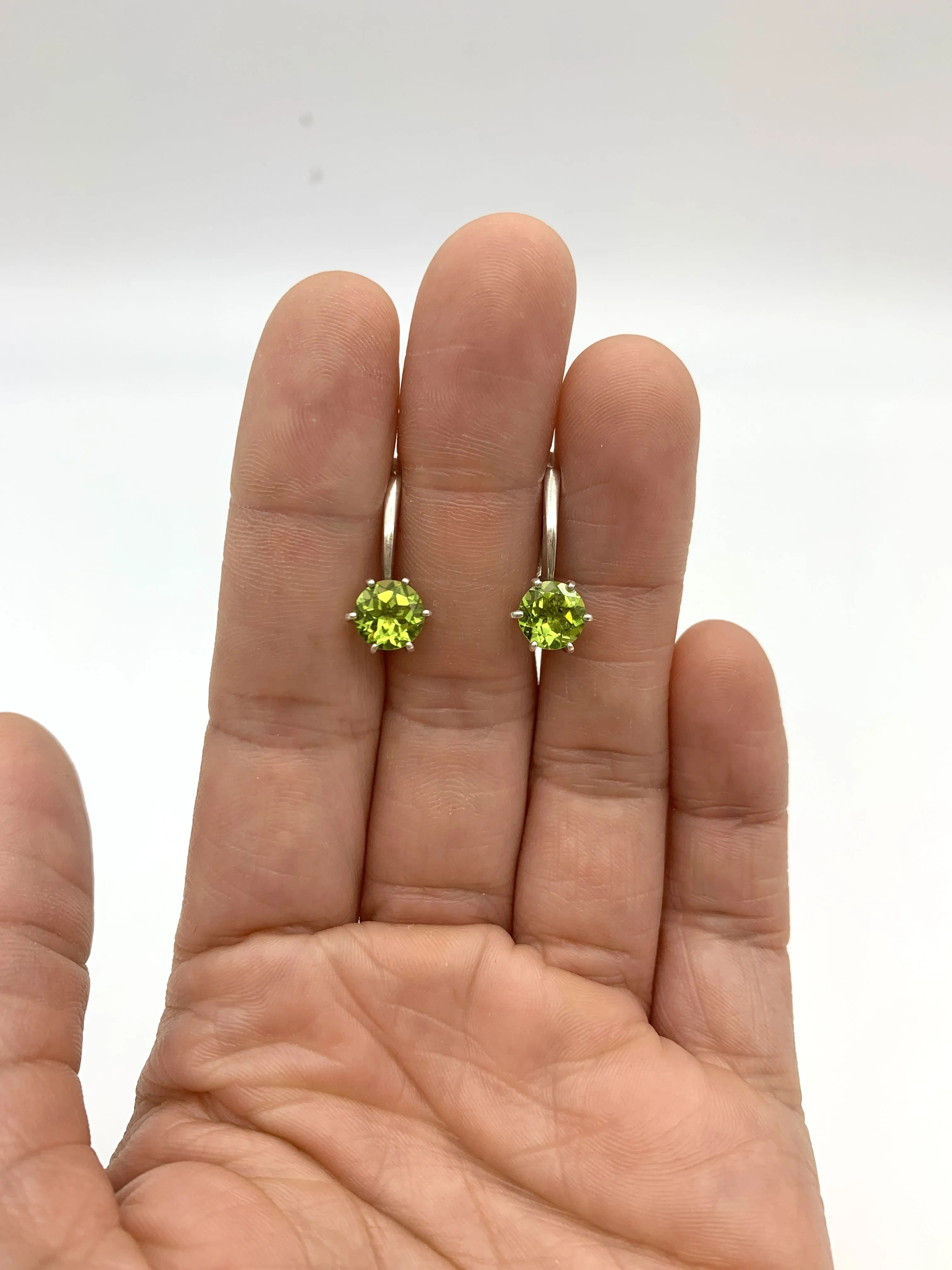 Peridot Earrings - Natural Peridot Earrings - Green Drop Earrings
