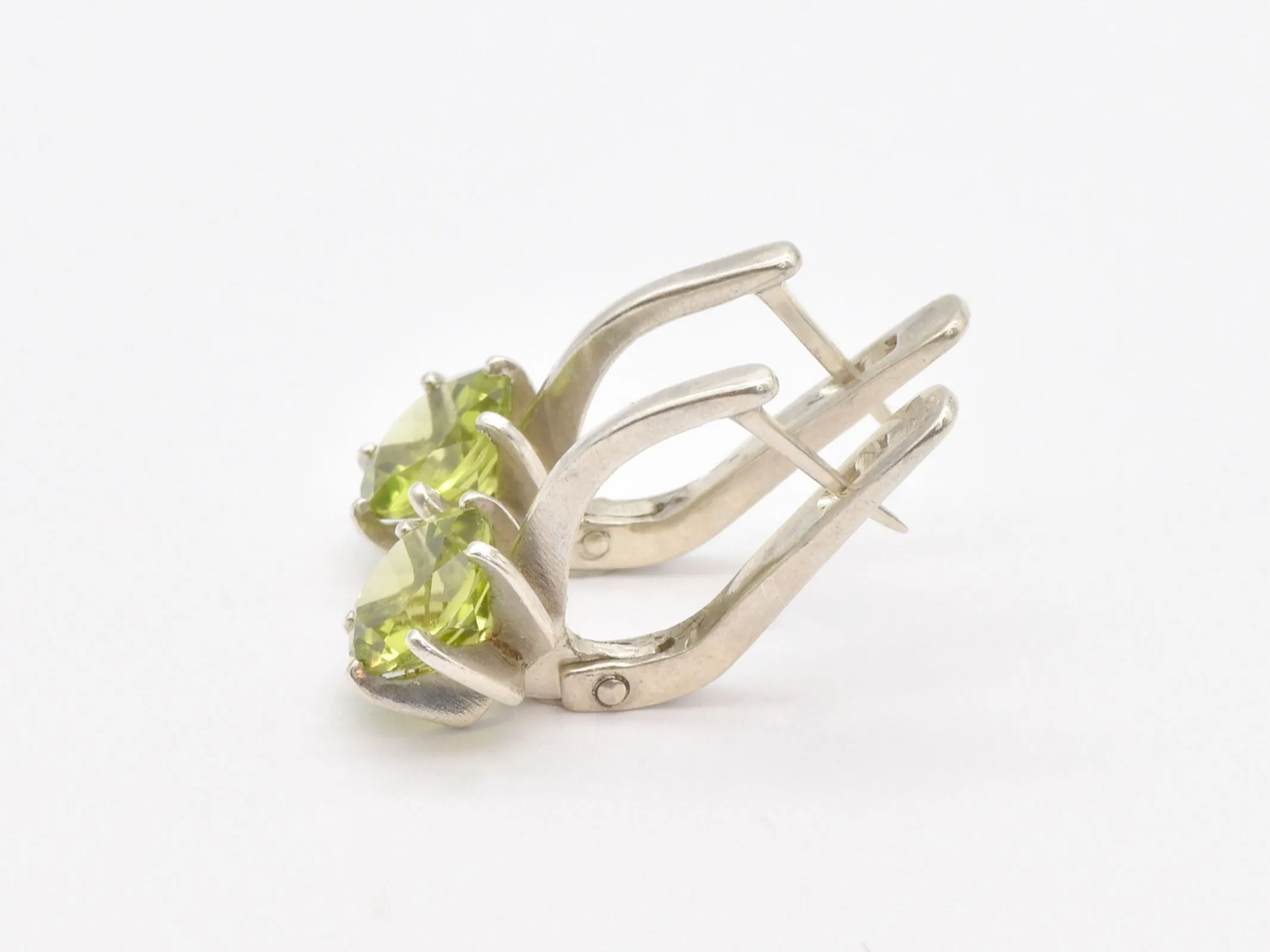Peridot Earrings - Natural Peridot Earrings - Green Drop Earrings