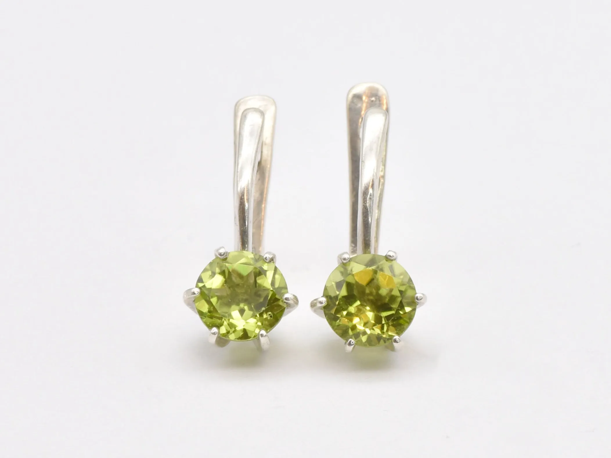 Peridot Earrings - Natural Peridot Earrings - Green Drop Earrings