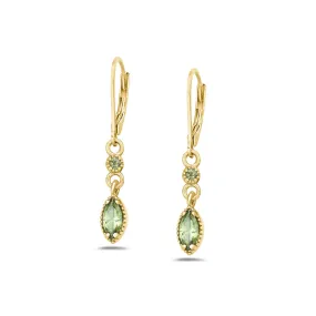 Peridot Petite Drop Earrings