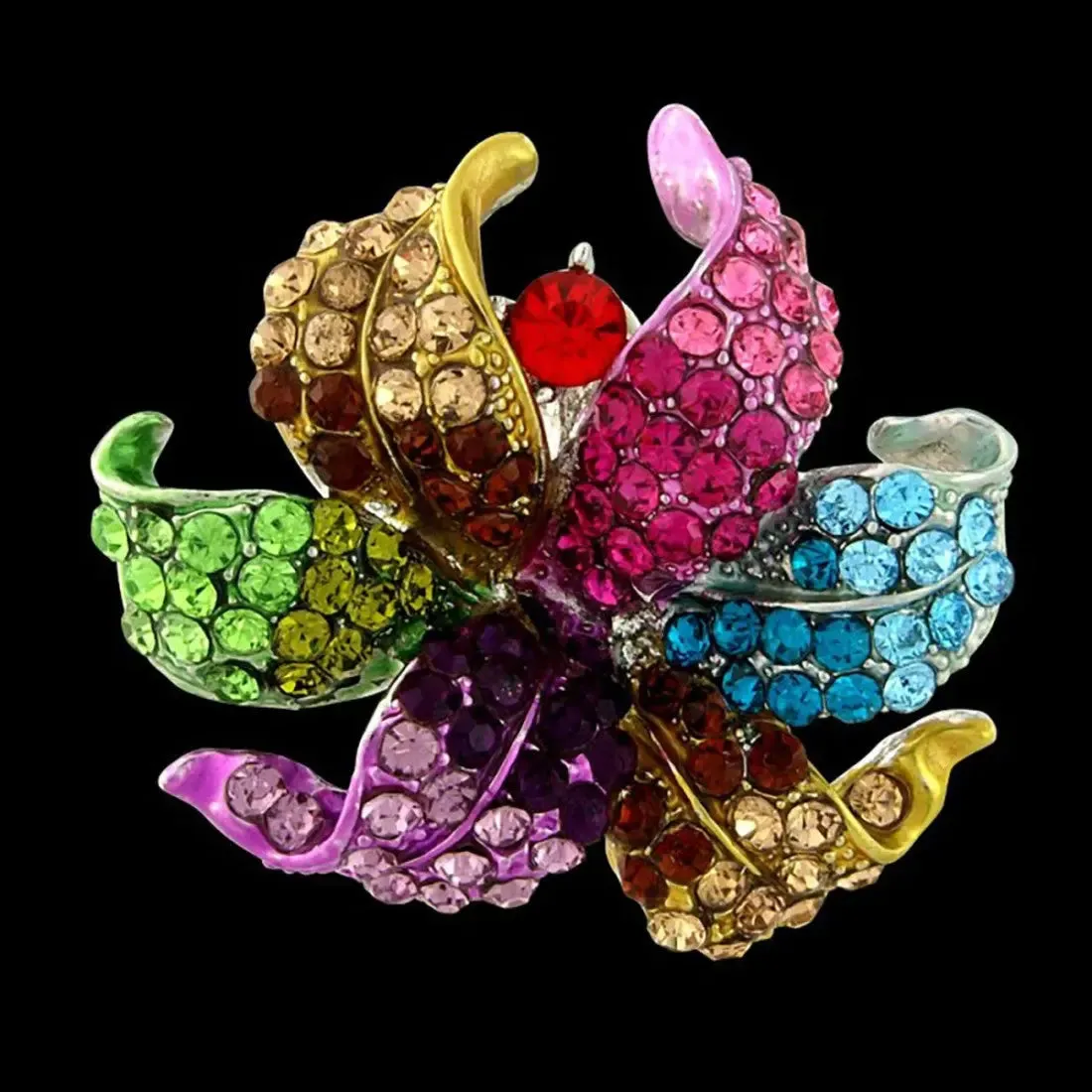 Petal Design Cocktail Ring