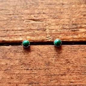 Petit Malachite Post Earrings