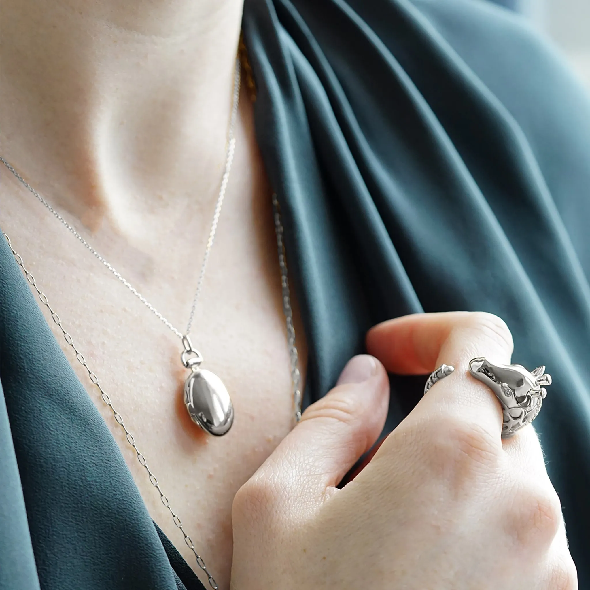 Petite "Anna" 17" Locket Necklace